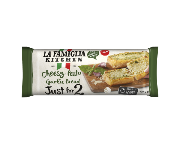 La Famiglia Kitchen Cheesy Pesto Garlic Bread 190g